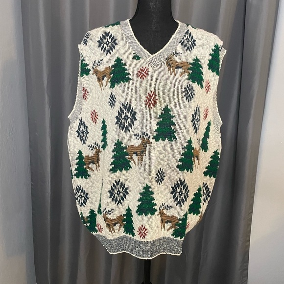The Knit Co. Other - 84. The Knit Co. Men’s Holiday Sweater Vest, Size L, EUC